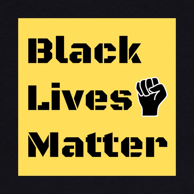 Black Lives Matter- Square Decal by Porcupine and Gun